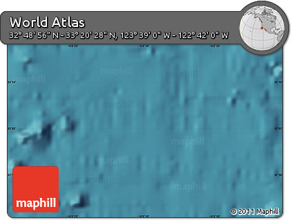 Satellite Map of the Area around 33° 4' 42" N, 123° 10' 30" W