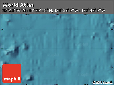 Satellite Map of the Area around 33° 4' 42" N, 123° 10' 30" W