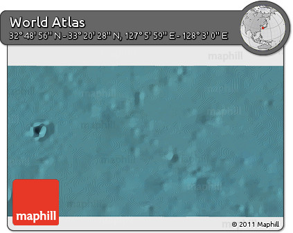 Satellite 3D Map of the Area around 33° 4' 42" N, 127° 34' 30" E