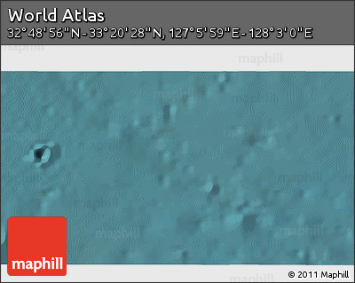 Satellite 3D Map of the Area around 33° 4' 42" N, 127° 34' 30" E