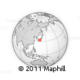 Outline Map of the Area around 33° 4' 42" N, 135° 13' 29" E, rectangular outline