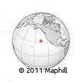 Outline Map of the Area around 33° 4' 42" N, 135° 55' 30" W, rectangular outline