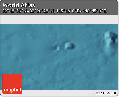Satellite 3D Map of the Area around 33° 4' 42" N, 146° 16' 30" E