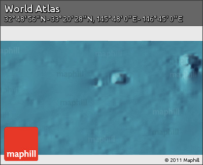 Satellite 3D Map of the Area around 33° 4' 42" N, 146° 16' 30" E