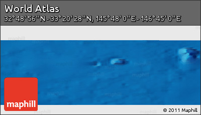 Physical Panoramic Map of the Area around 33° 4' 42" N, 146° 16' 30" E