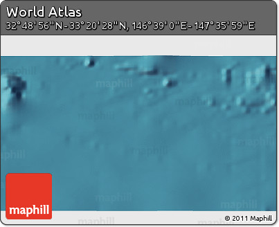 Satellite 3D Map of the Area around 33° 4' 42" N, 147° 7' 30" E
