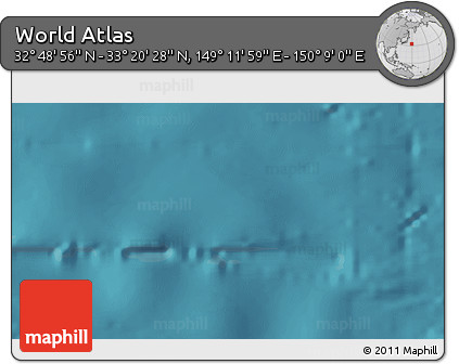 Satellite 3D Map of the Area around 33° 4' 42" N, 149° 40' 30" E