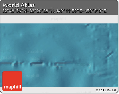 Satellite 3D Map of the Area around 33° 4' 42" N, 149° 40' 30" E