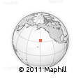 Outline Map of the Area around 33° 4' 42" N, 149° 31' 30" W, rectangular outline