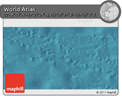 Satellite 3D Map of the Area around 33° 4' 42" N, 153° 4' 29" E
