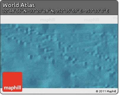 Satellite 3D Map of the Area around 33° 4' 42" N, 153° 4' 29" E