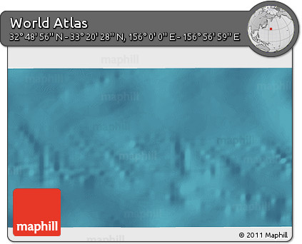 Satellite 3D Map of the Area around 33° 4' 42" N, 156° 28' 29" E