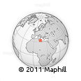 Outline Map of the Area around 33° 4' 42" N, 15° 22' 30" E, rectangular outline