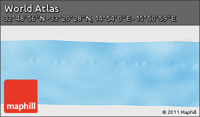 Physical Panoramic Map of the Area around 33° 4' 42" N, 15° 22' 30" E