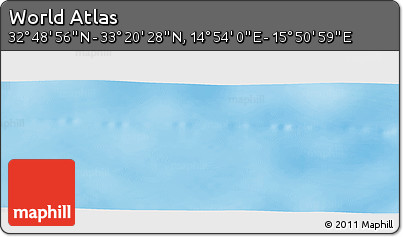 Physical Panoramic Map of the Area around 33° 4' 42" N, 15° 22' 30" E