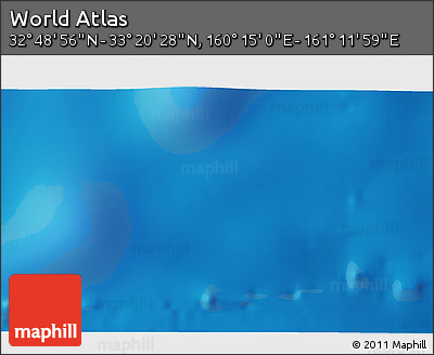 Physical 3D Map of the Area around 33° 4' 42" N, 160° 43' 29" E