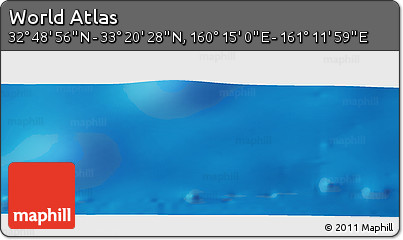 Physical Panoramic Map of the Area around 33° 4' 42" N, 160° 43' 29" E