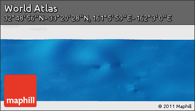 Physical Panoramic Map of the Area around 33° 4' 42" N, 161° 34' 29" E