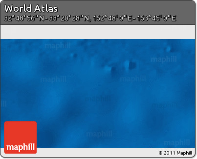 Physical 3D Map of the Area around 33° 4' 42" N, 163° 16' 30" E