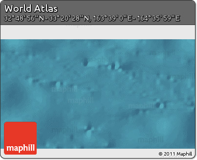 Satellite 3D Map of the Area around 33° 4' 42" N, 164° 7' 30" E
