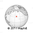 Outline Map of the Area around 33° 4' 42" N, 170° 46' 30" W, rectangular outline