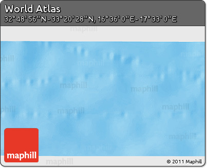 Physical 3D Map of the Area around 33° 4' 42" N, 17° 4' 30" E