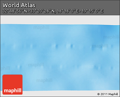 Physical 3D Map of the Area around 33° 4' 42" N, 18° 46' 29" E