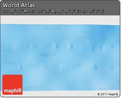Physical 3D Map of the Area around 33° 4' 42" N, 18° 46' 29" E