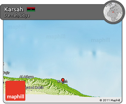 Physical 3D Map of Karsah