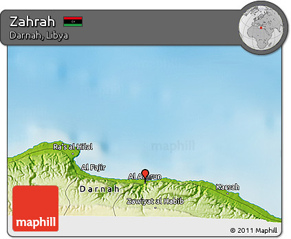 Physical 3D Map of Zahrah