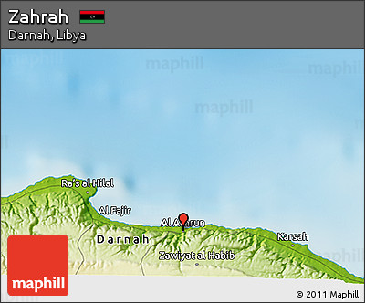 Physical 3D Map of Zahrah