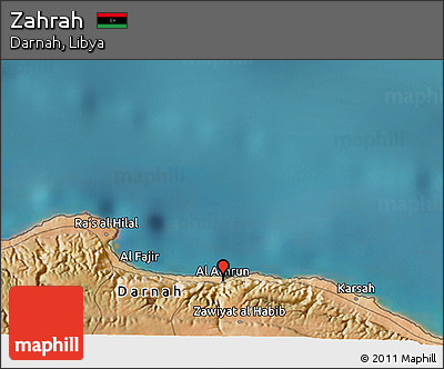 Satellite 3D Map of Zahrah