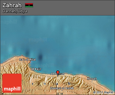 Satellite Map of Zahrah