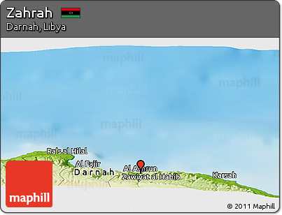 Physical Panoramic Map of Zahrah