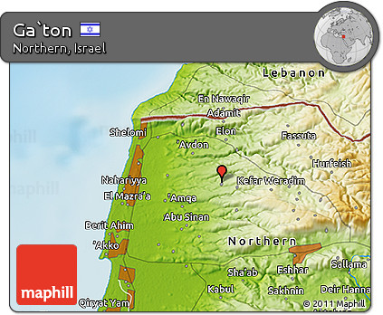 Physical 3D Map of Ga`ton