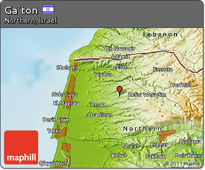 Physical 3D Map of Ga`ton