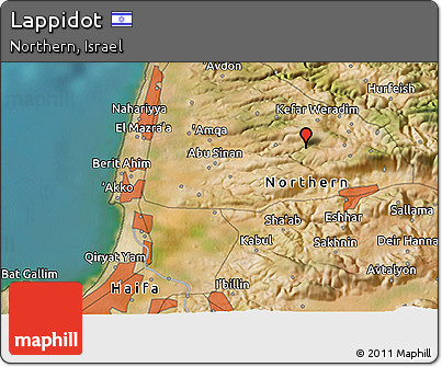 Satellite 3D Map of Lappidot