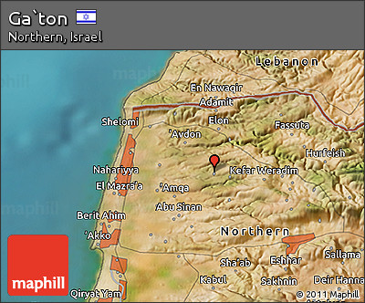 Satellite 3D Map of Ga`ton