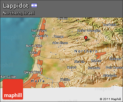 Satellite 3D Map of Lappidot
