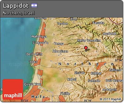 Satellite Map of Lappidot