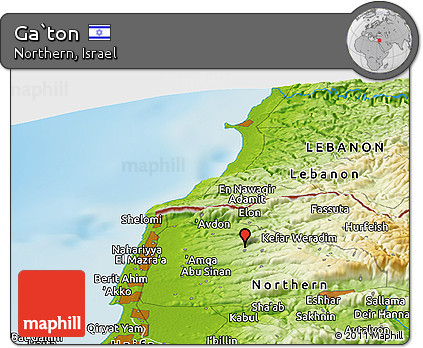 Physical Panoramic Map of Ga`ton