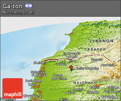 Physical Panoramic Map of Ga`ton