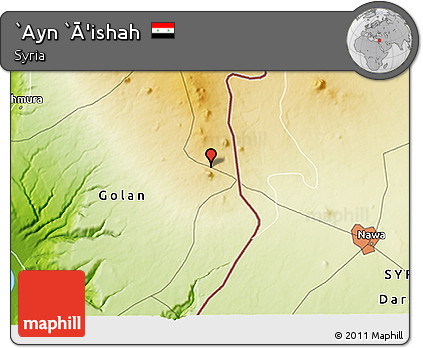 Physical 3D Map of `Ayn `Ā'ishah
