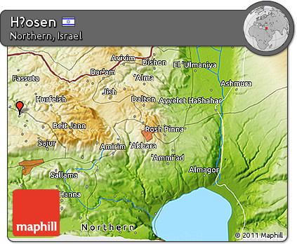 Physical 3D Map of H̱osen