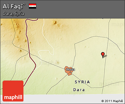 Physical 3D Map of Al Faqī`