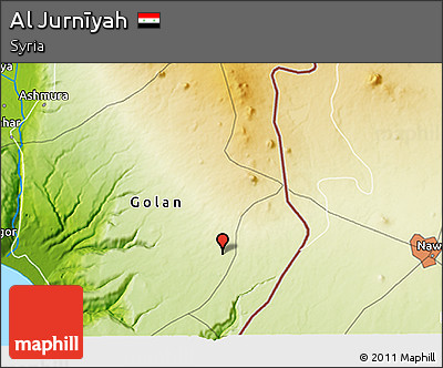Physical 3D Map of Al Jurnīyah
