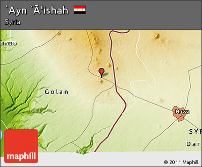 Physical 3D Map of `Ayn `Ā'ishah