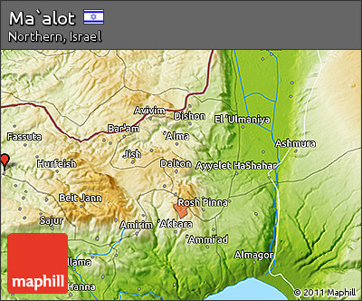 Physical 3D Map of Ma`alot