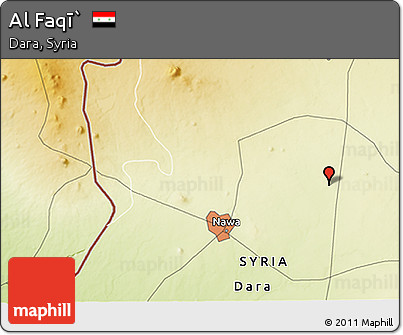 Physical 3D Map of Al Faqī`