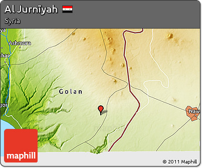 Physical 3D Map of Al Jurnīyah